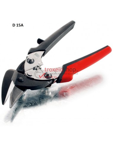 Shape and straight cutting snips, small and manoeuvrable D15A BESSEY
