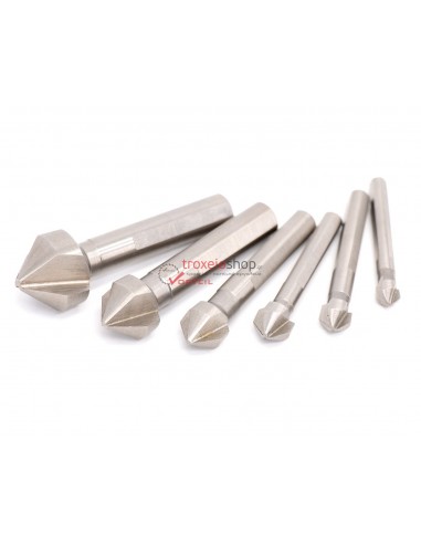 6 COUNTERSINK BITS SET FOR METAL 12.674 stayer
