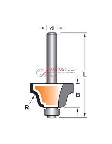 Router bit F14C with bearing